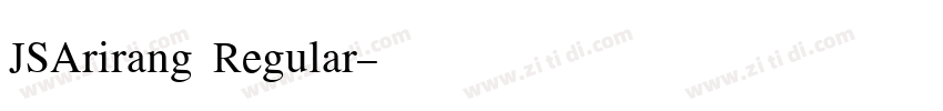 JSArirang Regular字体转换
